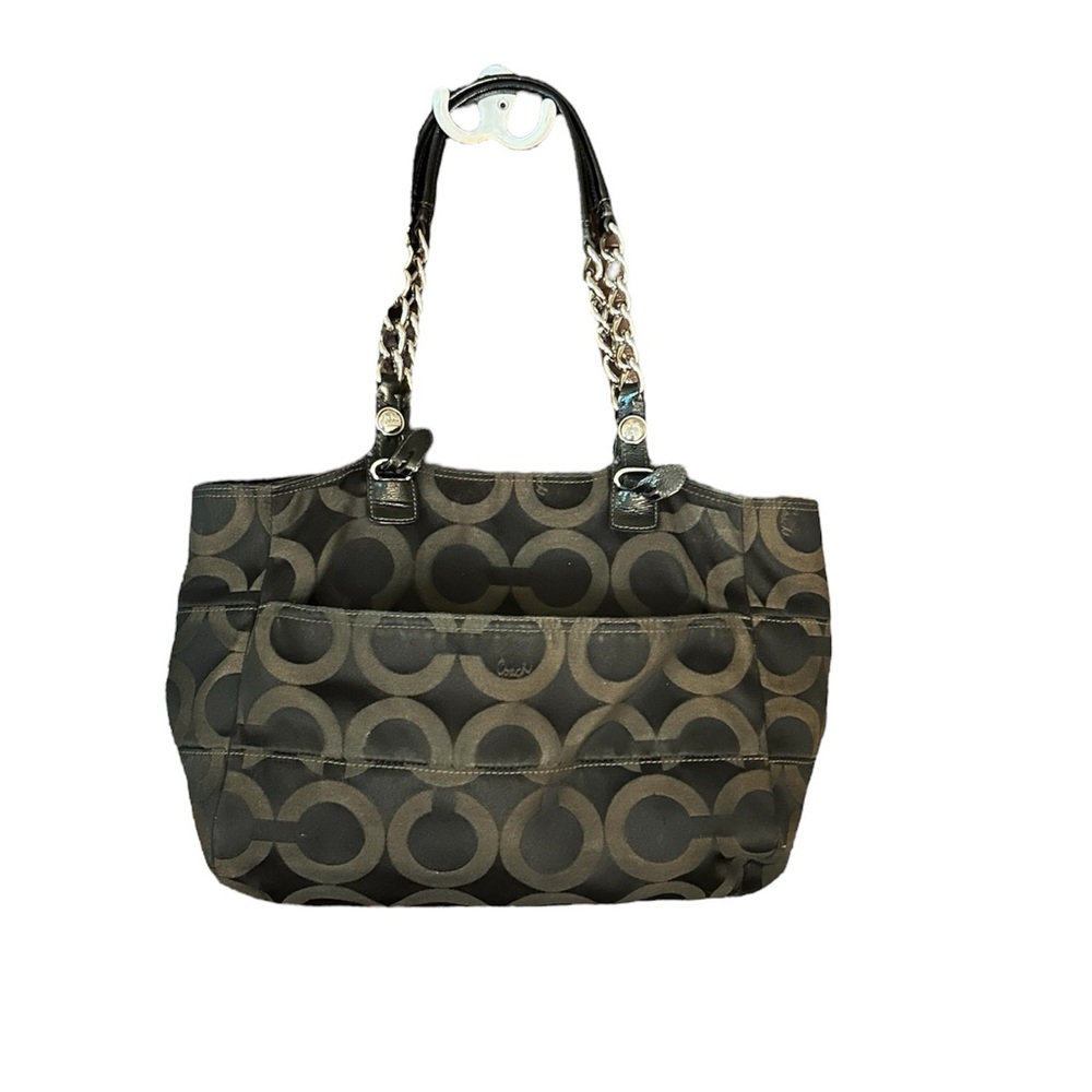 Coach Optic Signature Handbag - Gem